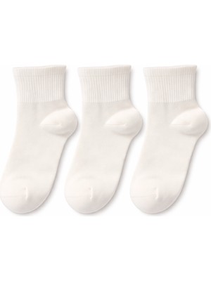 QUALITY WALKING 3'lü Kadın Bambu Çorap Dikişsiz Yumuşak Nefes Alabilen Günlük Konfor Çorap