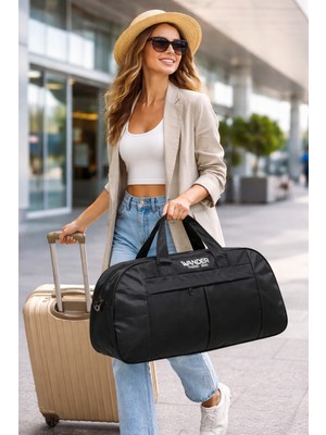 Bag Trend BT Büyük Boy Seyahat Çantası Imperteks Kumaş Suya Dayanıklı 3 Gözlü Omuz Askılı Spor ve Valiz Çantası