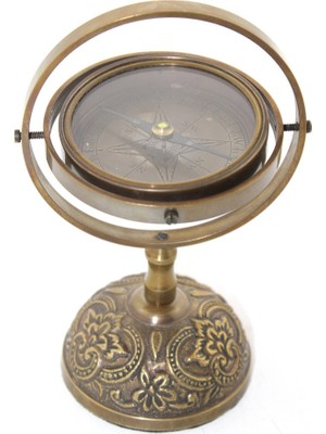 Ttt Pirinç Masa Üstü Pusula Model 3