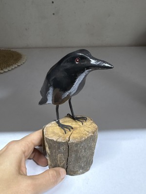 Miamantra Ahşap Karga Biblo - Küçük Boy