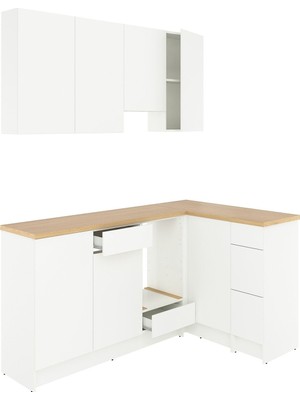 IKEA Beyaz Şık Mutfak Dolabı