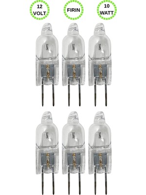 Avarson (6 Adet) Ledvance 12VOLT 10W SARI Işık G4 Duylu (Iğne Bacak) Fırın Ampulü