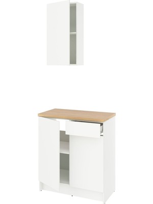 IKEA Beyaz Kullanışlı Mutfak Dolabı 120X61X220 cm