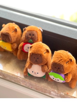 Miamantra Kapibara Peluş Anahtarlık/kapibara Çanta Süsü Peluş Oyuncak