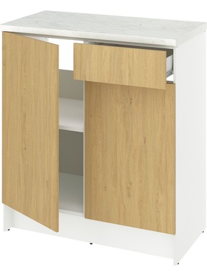 IKEA Meşe Pratik Mutfak Dolabı 120 cm