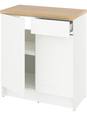 IKEA Beyaz Pratik Mutfak Dolabı 120 cm