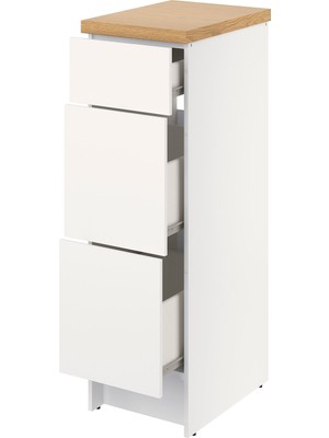 IKEA Beyaz Şık Mutfak Dolabı 40 cm