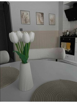Eco Lounge Bohem Tarz 15 cm Orta Boy Vazo Çizgili Iskandinav Vazo Dekoratif Çiçeksiz Pinterest Hediyelik