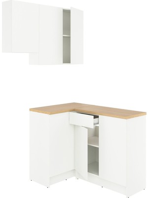 IKEA Beyaz Fonksiyonel Mutfak Dolabı