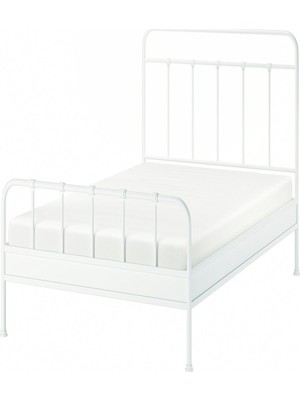 IKEA Beyaz Modern Çift Kişilik Karyola 140X200 cm