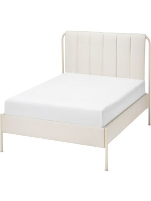 IKEA Bej Fonksiyonel Çift Kişilik Karyola 160X200 cm