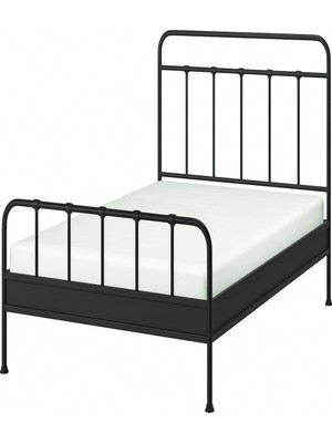 IKEA Antrasit Kullanışlı Çift Kişilik Karyola 140X200 cm