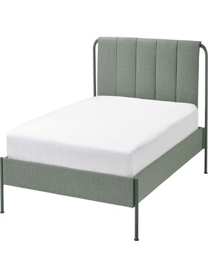 IKEA Gri Şık Çift Kişilik Karyola 140X200 cm