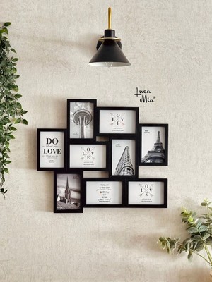 Frame Mosaic 9’lu Resim Çerçevesi – Çoklu Çerçeve Seti, Dekoratif Kolaj Çerçeve Takımı
