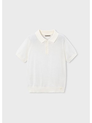 Mayoral Erkek Çocuk Polo T-Shirt Krem - 03106