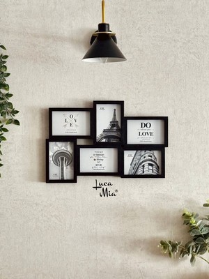 Frame Mosaic 6’lı Resim Çerçevesi – Duvar Çerçeve Seti, Dekoratif Kolaj Çerçeve Takımı