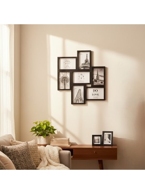 Frame Mosaic 7’li Resim Çerçevesi – Çoklu Fotoğraf Çerçeve Seti, Dekoratif Kolaj Çerçeve Takımı