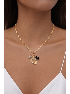 Feyz Tasarım Feyz Golden Charm Kolye