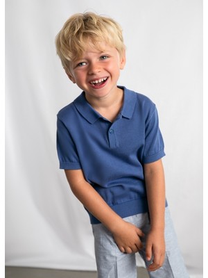 Mayoral Erkek Çocuk Polo T-Shirt Mavi - 03106