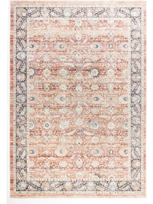 Apex Halı Ambiance 2961 Kırmızı Klasik Desenli Salon Halısı Toz Yapmaz Robot Uyumlu