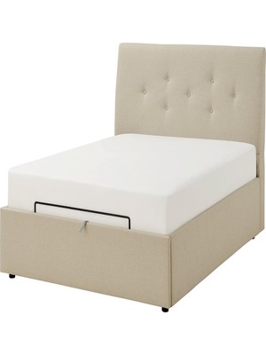 IKEA Bej Dayanıklı Çift Kişilik Karyola 140X200 cm