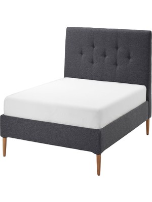 IKEA Gri Modern Çift Kişilik Karyola 160X200 cm