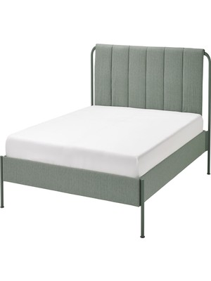 IKEA Gri Fonksiyonel Çift Kişilik Karyola 160X200 cm