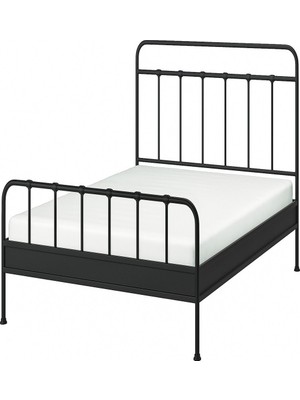 IKEA Antrasit Kullanışlı Çift Kişilik Karyola 160X200 cm