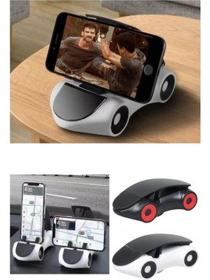 Kitchen Dream Araba Tasarımlı Araç Içi Telefon Tutucu 360 Dönebilen Ayarlı Telefon Tutacağı