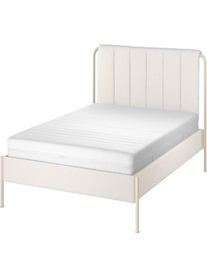 IKEA Bej Dayanıklı Çift Kişilik Karyola 140X200 cm