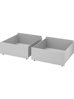 IKEA Gri Kullanışlı Çift Kişilik Karyola 99X91X29 cm
