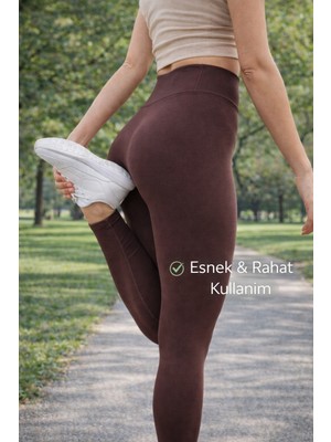 Sechoni Kadın Yüksek Bel Toparlayıcı Tayt Slim Fit Esnek Günlük