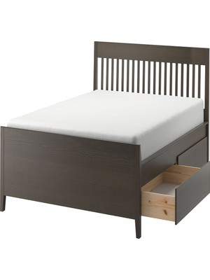 IKEA Venge Fonksiyonel Çift Kişilik Karyola 140X200 cm