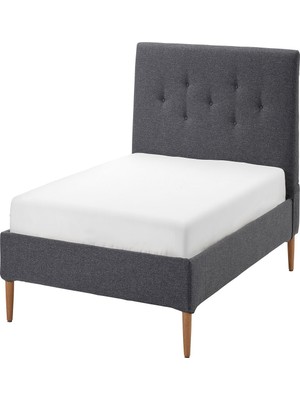 IKEA Gri Şık Çift Kişilik Karyola 140X200 cm