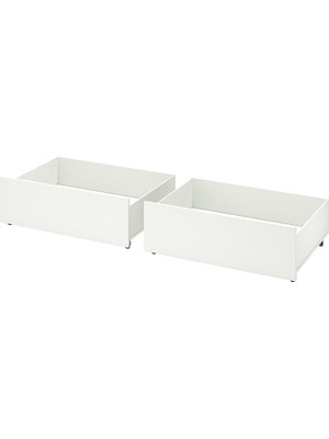 IKEA Beyaz Fonksiyonel Çift Kişilik Karyola 200 cm