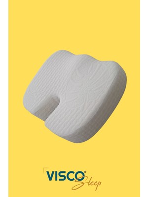 Visco Sleep Ortopedik Oturma Minderi Minderi Visco Kuyruk Sokumu Minderi Viskon Kılıflı