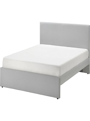 IKEA Gri Kullanışlı Çift Kişilik Karyola 160X200 cm