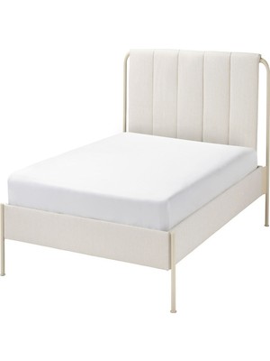 IKEA Bej Dayanıklı Çift Kişilik Karyola 140X200 cm