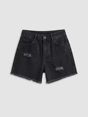 LC Waikiki Yırtık Detaylı Kız Çocuk Jean Şort  (S6)