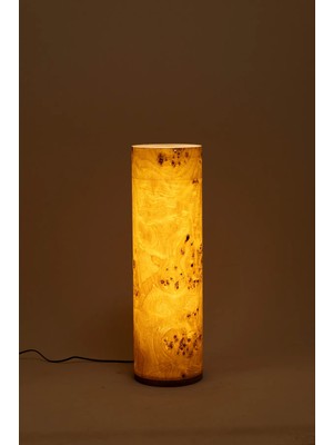 Mazel Ağacı Ahşap Kaplama Tuhkimo Lambader Doğal Şıklık