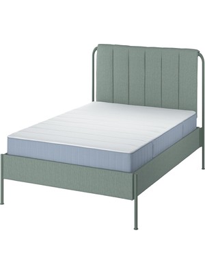 IKEA Gri Kullanışlı Çift Kişilik Karyola 140X200 cm