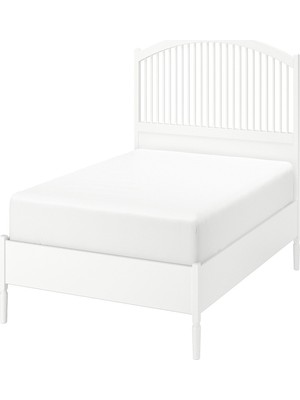 IKEA Beyaz Fonksiyonel Çift Kişilik Karyola 140X200 cm