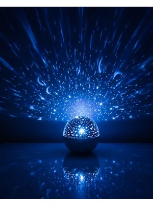 Elektronikçim Müzikli Yıldız Yansıtmalı Dekoratif Gece Lambası