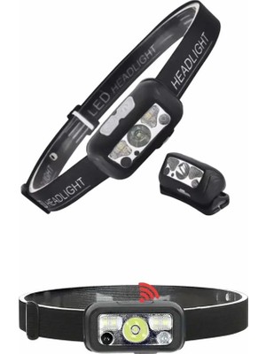 Elektronikçim Ayarlanabilir Kafa Lambası Type-C Şarjlı Kompakt Kamp Lambası