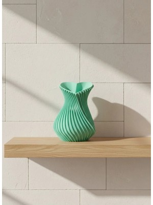 Elektronikçim Kalpli Vazo Turkuaz