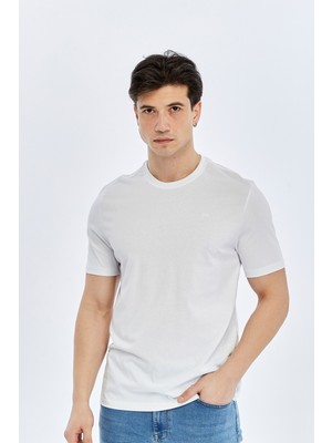 Süvari O Yaka Basic T-Shirt TS1014000475 Beyaz