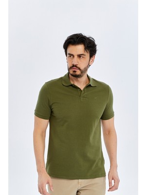 Süvari Polo Yaka Slim Fit T-Shirt TS1014000474 Haki