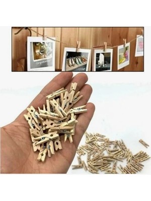 Elektronikçim Mandal Mini Ahşap Mandal (10 Adet)