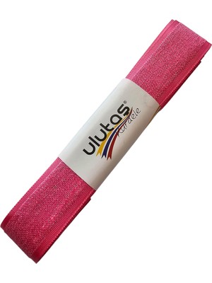 Kadife Efektli Kurdele 2.5 cm 5 Metre Fuşya Renk ( Ulutaş Marka )
