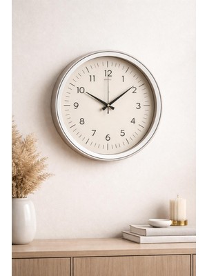 Galaxy Sessiz Sade Pilli 35 cm Duvar Saati